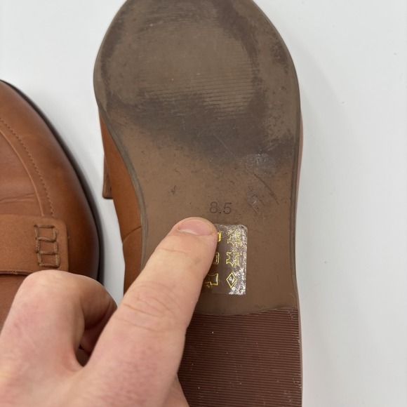 Madewell The Alex Leather Loafers English Saddle Brown Womens Size 8.5 Career - Picture 8 of 8